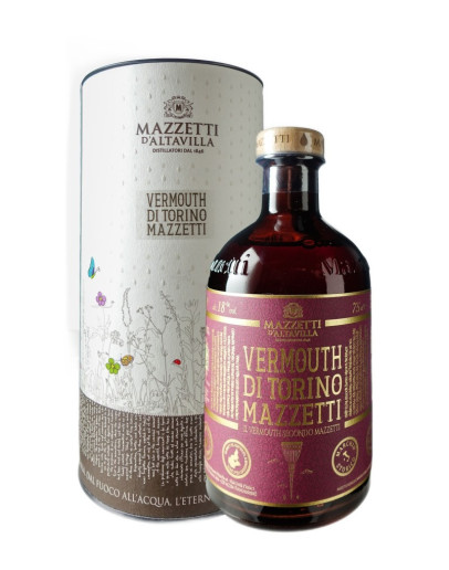 MAZZETTI ALTAVILLA VERMOUTH DI TORINO ROSSO CON TUBO 18% VOL.