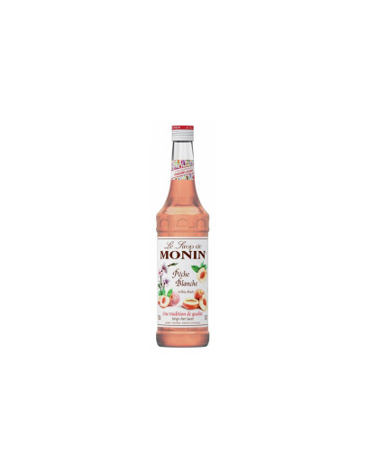 Le Sirop de Monin Sciroppo Pêche Blanche [Pesca Bianca] Arômes Naturels