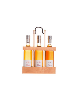 Cognac Léopold Gourmel Promenade 3 Bott - Cofanetto Legno