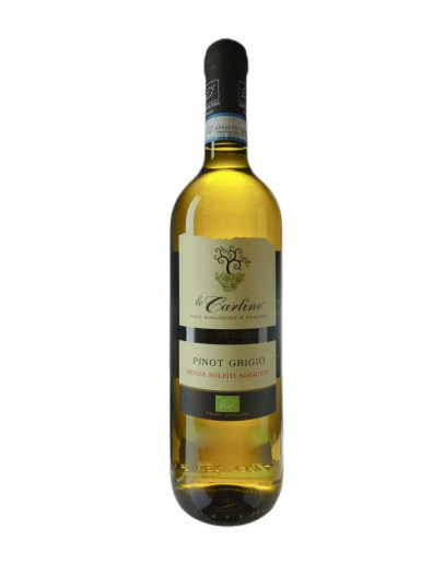LE CARLINE PINOT GRIGIO SENZA SOLFITI AGGIUNTI 2024