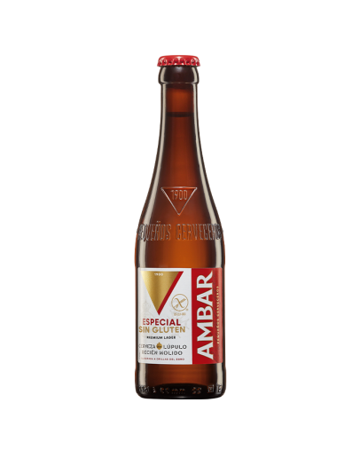 24 Birra Ambar Lager Gluten Free 0,33 l
