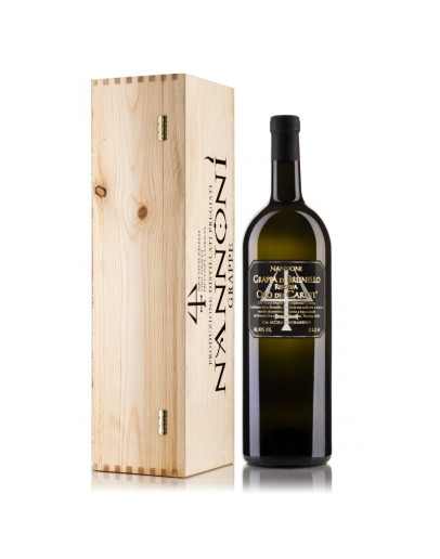 Grappa di Brunello Riserva Oro dei Carati 3 l in cassa di legno