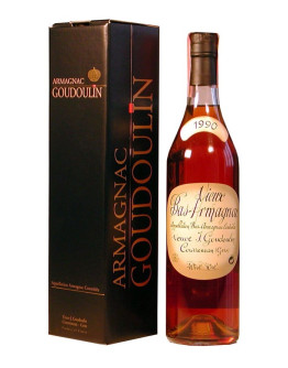 Bas Armagnac Veuve Goudoulin 1990 in cassa di legno