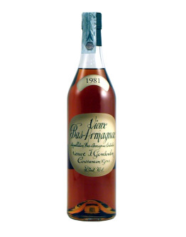 Bas Armagnac Veuve Goudoulin 1981 in cassa di legno