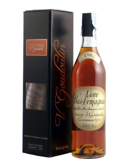 Bas Armagnac Veuve Goudoulin 1982 in cassa di legno