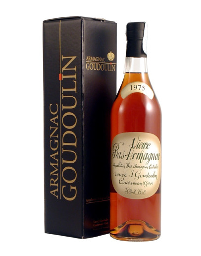 Bas Armagnac Veuve Goudoulin 1975 in cassa di legno