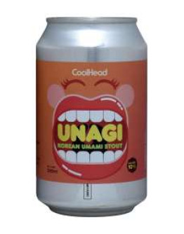 12 Birra Coolhead Unagi Korean Umami Stout Lattina 0,33 l