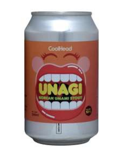 12 Birra Coolhead Unagi Korean Umami Stout Lattina 0,33 l