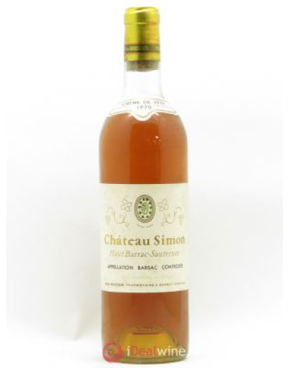 Chateau Simon Creme De Tete 1970