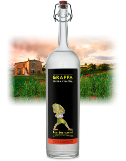 Grappa Poli Pura Vinaccia 40