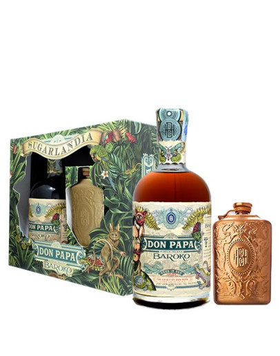 Rum Don Papa Baroko con fiaschetta