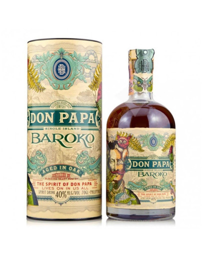 Rum Don Papa Baroko con tubo
