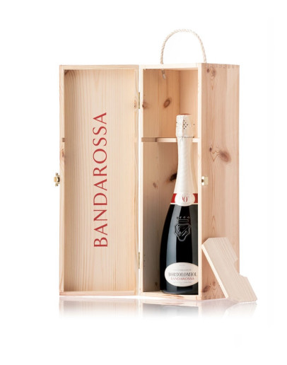 Valdobbiadene Sup. Extra Dry docg - Banda Rossa 3 l in cassa di legno