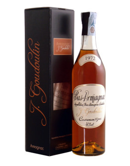Bas Armagnac Veuve Goudoulin 1972 in cassa di legno