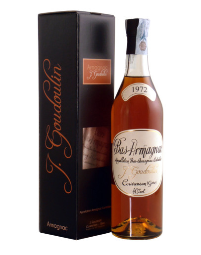 Bas Armagnac Veuve Goudoulin 1972 in cassa di legno