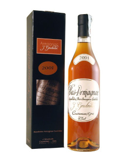 Bas Armagnac Veuve Goudoulin 1908 in cassa di legno