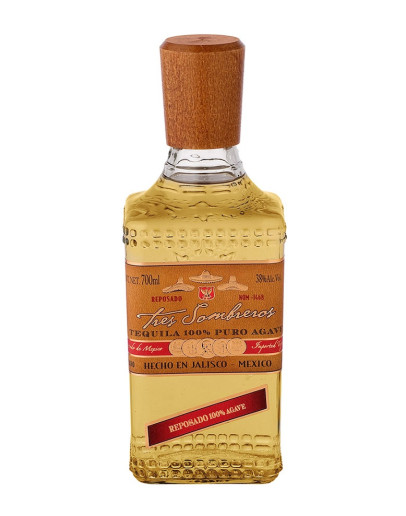 Tequila 3 Sombreros Reposado