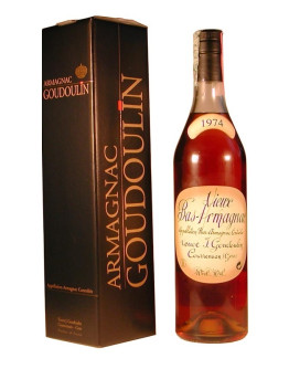 Bas Armagnac Veuve Goudoulin 1974 in cassa di legno