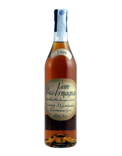 Bas Armagnac Veuve Goudoulin 1998 in cassa di legno