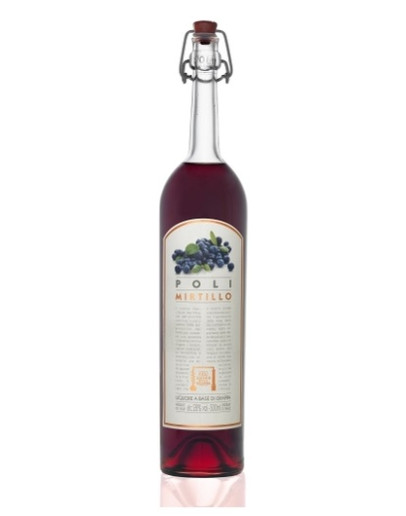 Liquore con Grappa Poli e infuso di mirtilli