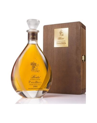Grappa Invecchiata 20 anni - Riserva del Fondatore in Holzkiste