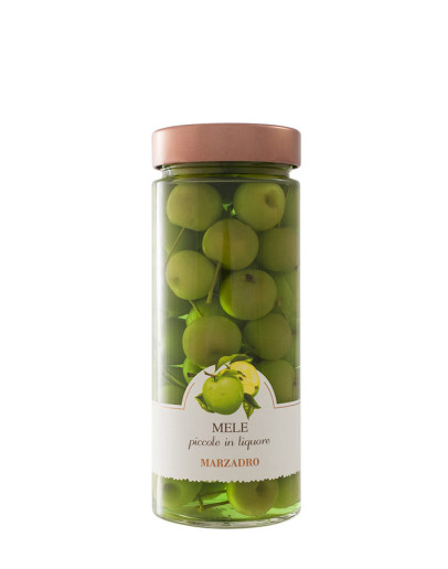 Vaso di frutta Mele piccole in liquore 35 cl